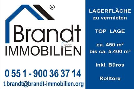 Interessante Lagerflächen von 450 m² bis 5.472 m², inkl. Büroräumen mit neuen Rolltoren in Top- - Göttingen Elliehausen / Esebeck