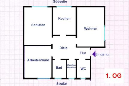 ruhige Dachgeschosswohnung im 1.OG mit Weitblick - Hattingen Blankenstein