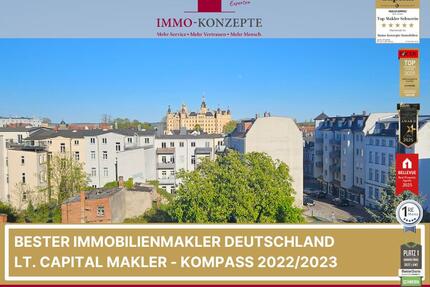 Attraktive 2-Zimmer-Wohnung mit Balkon und traumhaftem Schlossblick sowie Aufzug - Schwerin