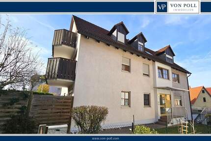 Wohnen in zentraler Lage! 3-Zimmer-Wohnung mit TG-Stellplatz und überdachter Loggia - Ansbach