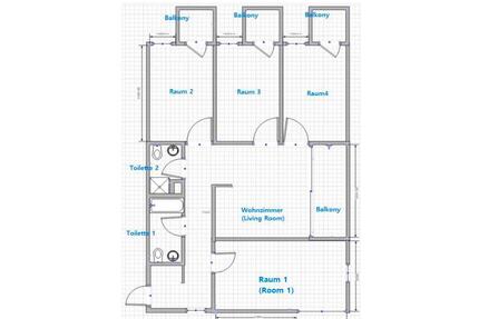 Helle 4-Zimmer-Wohnung mit Balkon im Zentrum von Dresden