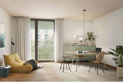 Erstbezug - Stilvolle Neubauwohnung mit 2,5 Zimmern, Arbeitsbereich und Balkon - Heilbronn