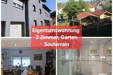 Baugrundstück ca. 439 qm UND ETW mit Garten. Souterrain 2 Zimmer, Haustiere erlaubt - Ottweiler