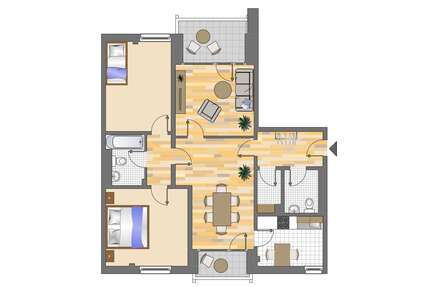 Wohnung zum Mieten in Düsseldorf 819,00 € 77.62 m²