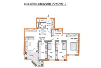 4,5 Zimmer-Wohnung in Landsberg, gepflegt und modernisiert - Landsberg am Lech Ellighofen