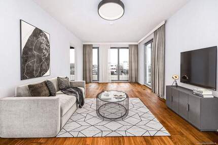 Riem - Lichtdurchflutete 3-Zimmer-Wohnung mit großer Terrasse, TG-Stellplatz & Lift in ruhiger Lage - München Trudering-Riem