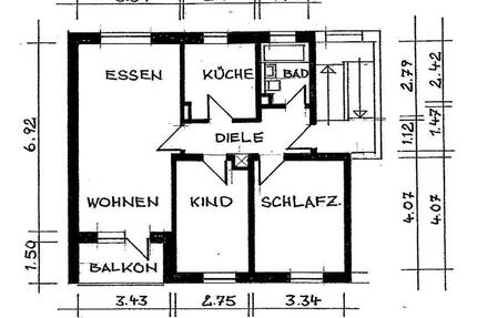 Helle 3 Zimmer Wohnung mit Balkon, Einbauküche, Keller, Stellpl. - Landau in der Pfalz