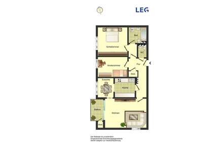 Wohnung zum Mieten in Bergkamen 415,05 € 80.15 m²