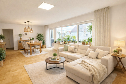 Großzügige, renovierte 3,5-Zimmerwohnung mit großem Südbalkon in bevorzugter Lage - Filderstadt Bernhausen