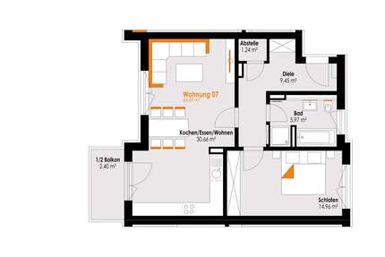 Wohnung zum Kaufen in Füssen 409.000,00 € 64.69 m²