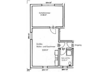 Zwei Zimmer Wohnung in Marburg Stadtwalt · 65 m²