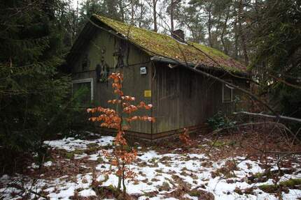 WOCHENENDHAUS MIT NEBENGEBÄUDE (STARK SANIERUNGSBEDÜRFTIG) IN IDYLLISCHER WALDLAGE - Tostedt Todtglüsingen