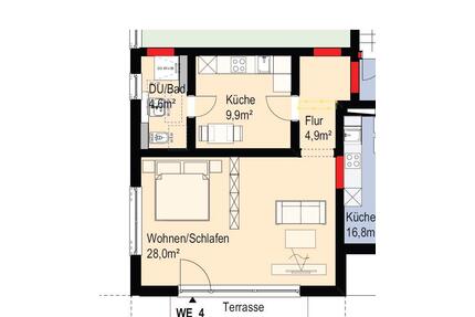 Verkaufsladen, Nagelstudio zwei Zimmer Wohnung in Zentraler Lage - Böbing