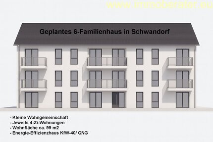 Projektierte 4-Zi-Whg WFL ca. 99 m² beste Bauqualität-KfW 40 QNG Qualität jetzt clever kaufen u. erst bei Fertigstellung bezahlen! - Schwandorf