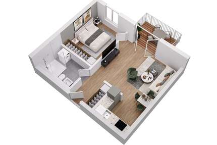 Wohnung zum Mieten in Woltersdorf 755,00 € 45.74 m²