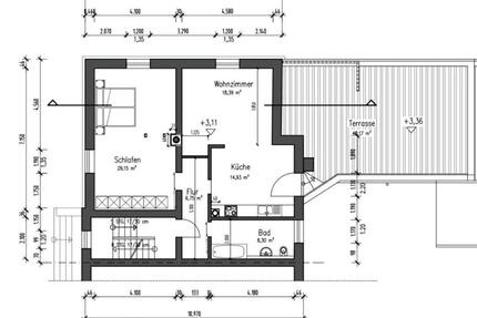 3 Zkb in Neunkirchen mit 50qm² Terrasse