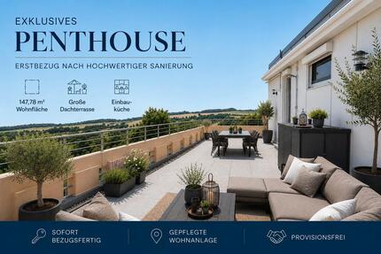 Penthouse mit großer Dachterrasse – Erstbezug nach Sanierung - Taunusstein