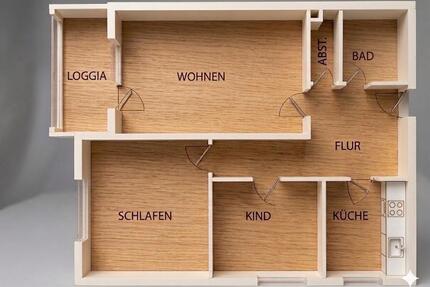 Modernisierte 2,5-Zimmer-Wohnung mit EBK, Loggia & Stellplatz - Henstedt-Ulzburg