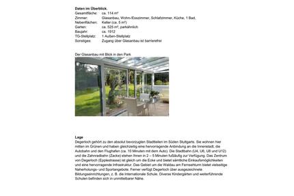 Wohnung mit großem Garten in DegerlochHaigst - von privat zu - Stuttgart