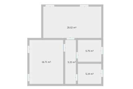 2-Zimmer-DG-Wohnung in Klein Kussewitz (ca. 48 m²) - Bentwisch