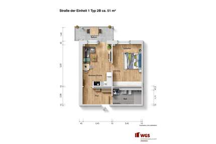 Wohnung zum Mieten in Sömmerda 602,00 € 51 m²