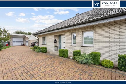 Rarität für Selbstständige! Junge Betriebs- und Wohnimmobilie mit Lagerhalle - Mettingen