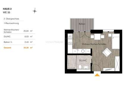 Wohnung zum Mieten in Chemnitz 463,00 € 34.3 m²