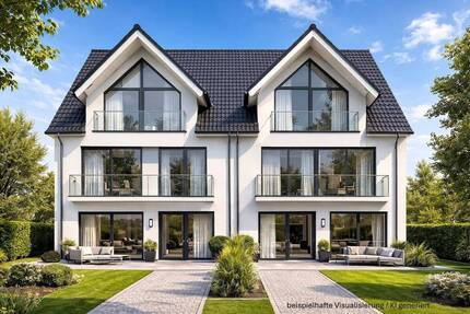Direkt vom Eigentümer - Wohnbaugrundstück mit Vorbescheid für 4 DHH - ca. 630 m² Wfl. möglich - München Aubing-Lochhausen-Langwied