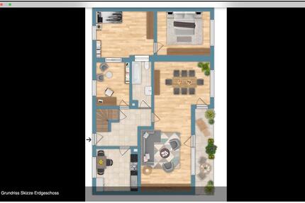 6 Zimmer, Küche, Bad, Kellerraum, Garage, großer Garten - Schönbrunn