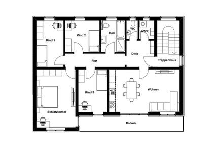 großzügige 4–5-Zimmer-Obergeschosswohnung in Trostberg