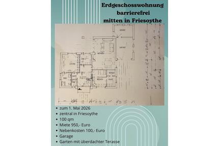 Erdgeschoss barrierefrei mitten in Friesoythe