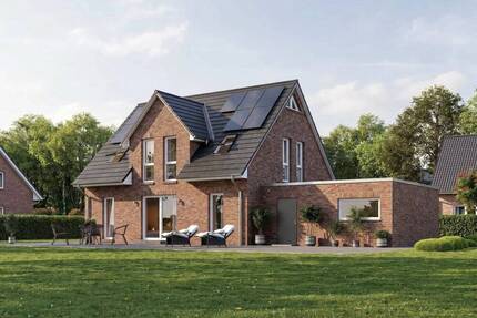Wohnen im Grünen: Projektiertes Einfamilienhaus mit großzügigem Baugrundstück - Asendorf