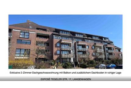 Prov.-freie, Exklusive DG-Wohnung mit EBK, Balkon & TG-Stellp. - Langenhagen