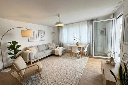 Moderne, barrierefreie 2-Zimmer-Hochparterre-Wohnung mit Balkon - Waiblingen