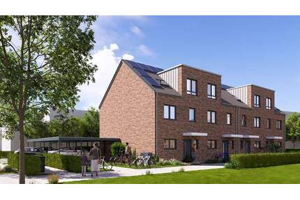 Modernes Reihenendhaus (Neubau) in schöner Wohnlage in Leverkusen-Steinbüchel