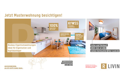 Sonntag 29.03.2026 . 13 - 15 Uhr . Musterwohnung besichtigen - Niederwerrn