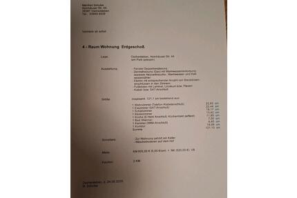 4 Zimmer Raum Wohnung Erdgeschoß - Oschersleben (Bode)