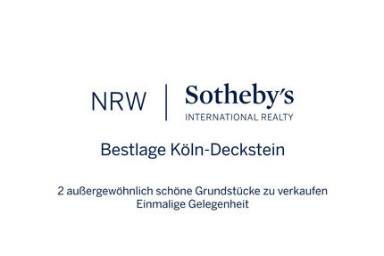 Grundstück mit 2.579 m² in Bestlage von Deckstein, B-Plan, GRZ 0,2-GFZ 0,4, auch einzeln zu erwerben - Köln Lindenthal