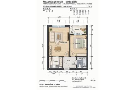 2-Zimmer-Appartement im CARPE DIEM Niendorf – 150m -> Strand - Timmendorfer Strand