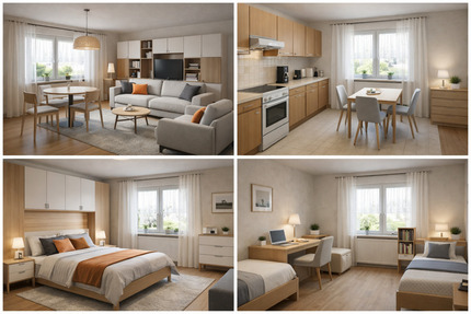 Stilvolle 4-Zi. Wohnung (80 m²) möbliert | ruhige Lage - Schwäbisch Hall