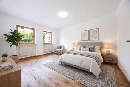 Frisch renovierte 3 Zimmer Wohnung mit Südwest Loggia und TG Stellplatz - Landshut Peter u. Paul