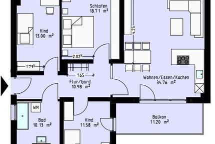 Elegante und exzellente Neubau-Wohnung: 4 Zimmer - Gera Debschwitz
