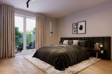 NEUBAU: Elegante 3-Zimmer-Wohnung im Dachgeschoss mit Balkon - München Thalk.Obersendl.-Forsten-Fürstenr.-Solln