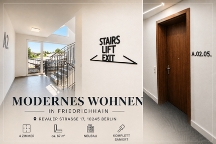 Wohnung zum Mieten in Berlin 1.735,50 € 66.75 m²