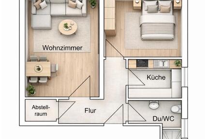 Attraktive 2-ZKB-Wohnung mit Stellplatz Nähe Montabaur - Ötzingen
