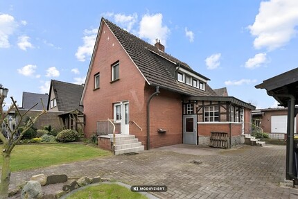 Wohnen und Wohlfühlen – Gemütliches Einfamilienhaus mit Garten und Nebengebäuden! - Spelle