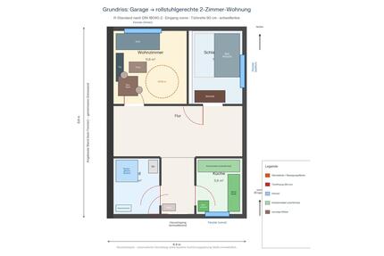 rollstuhlgerechte Neubauwohnung 2 ZKB ruhige Lage in Heusweiler