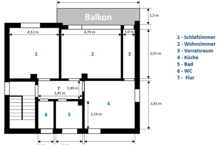 Moderne 2-Zimmer-Wohnung in guter Lage - Münnerstadt