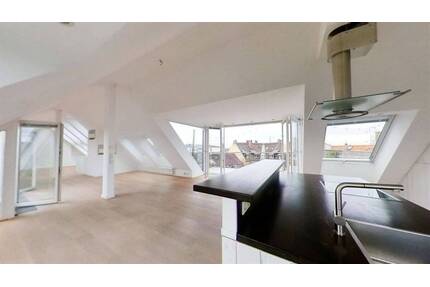 Ganz oben angekommen - Einzigartige Dach-Maisonette mit Dachgarten über Münchens Skyline