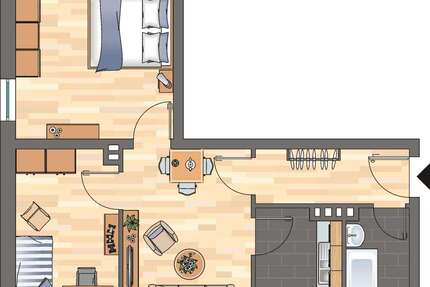 Wohnung zum Mieten in Montabaur 499,00 € 52.66 m²